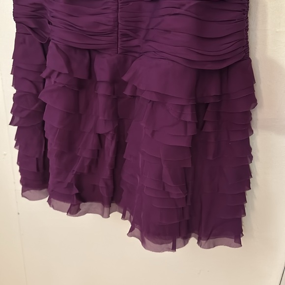 Rebecca Taylor eggplant ruffle dress - Picture 3 of 7